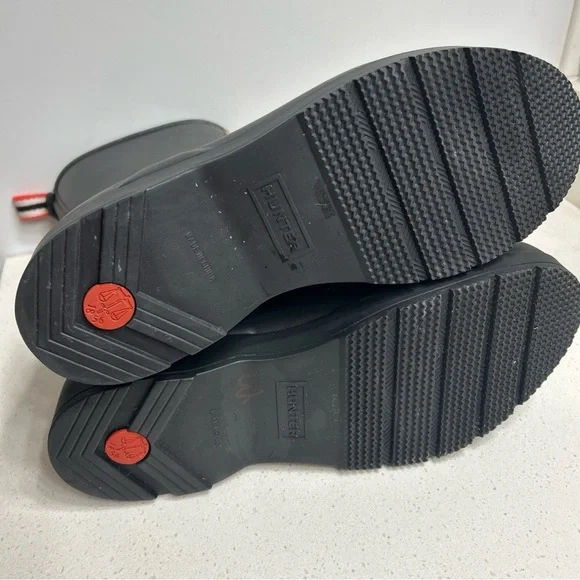 Hunter Classic Black Waterproof Boots Mens 11 - Picture 7 of 7